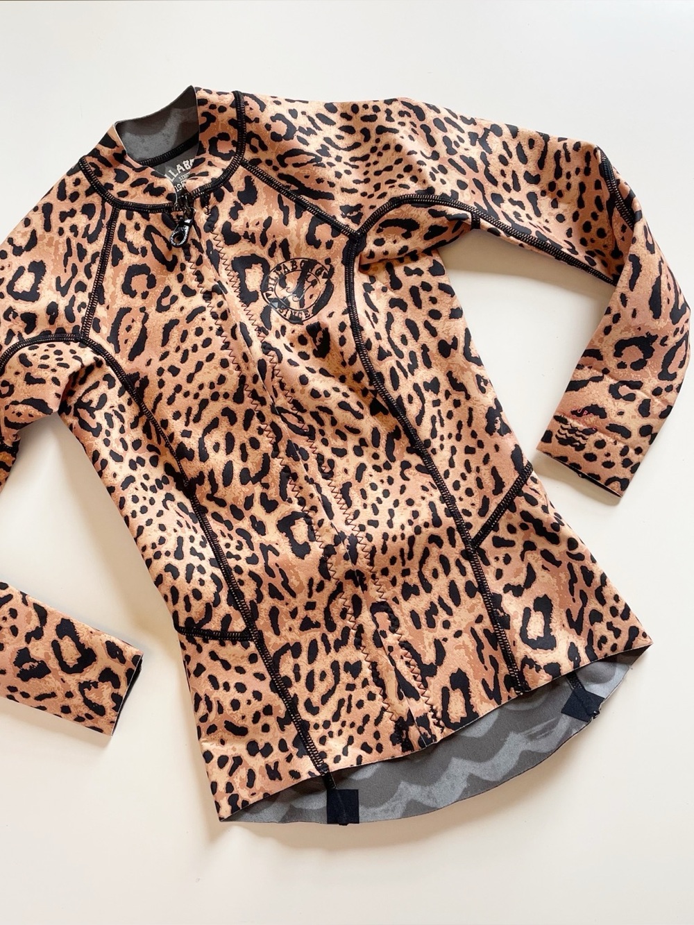 Billabong Peeky Wetsuit Jacket | Animal Print | Kids Size 8
